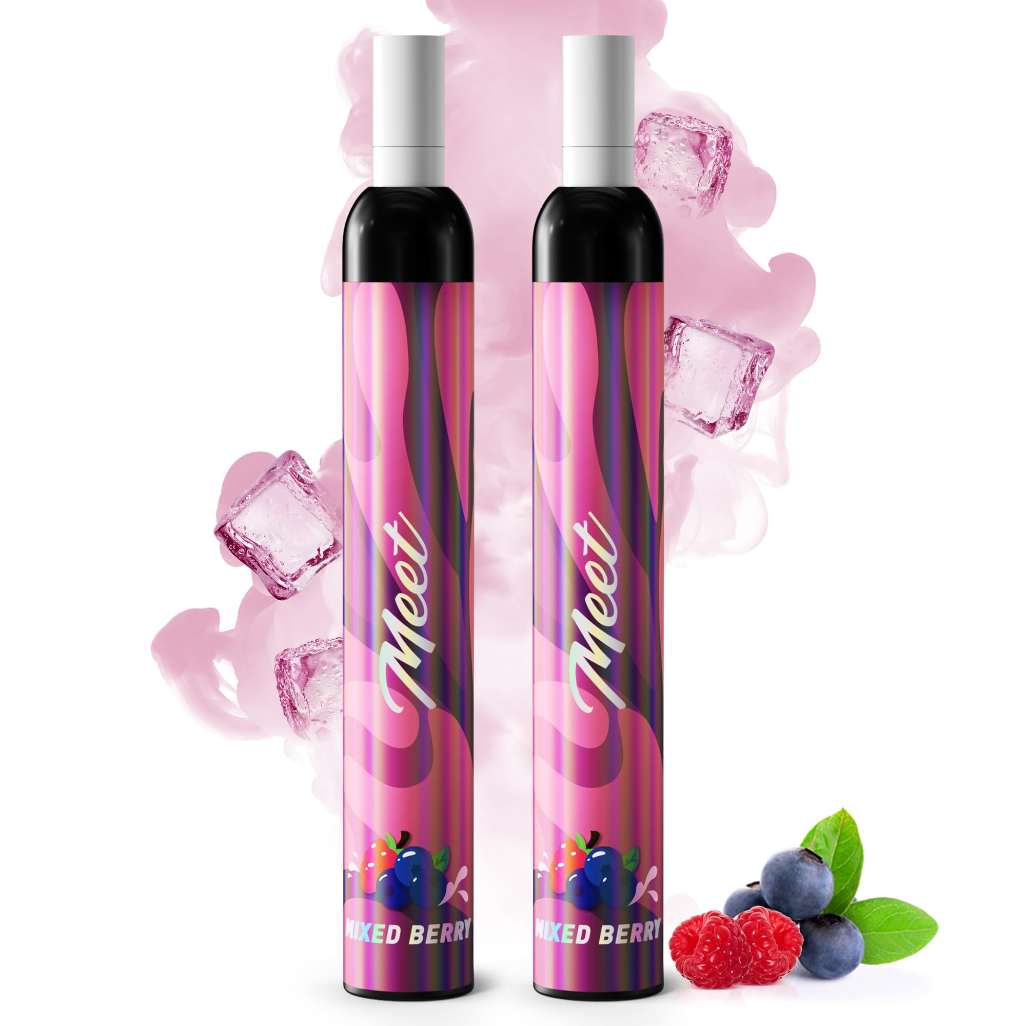MEET JO5ES型 電子タバコ 使い捨て VAPE 5風味セット タールニコチンなし 爆煙 (MIX-1)