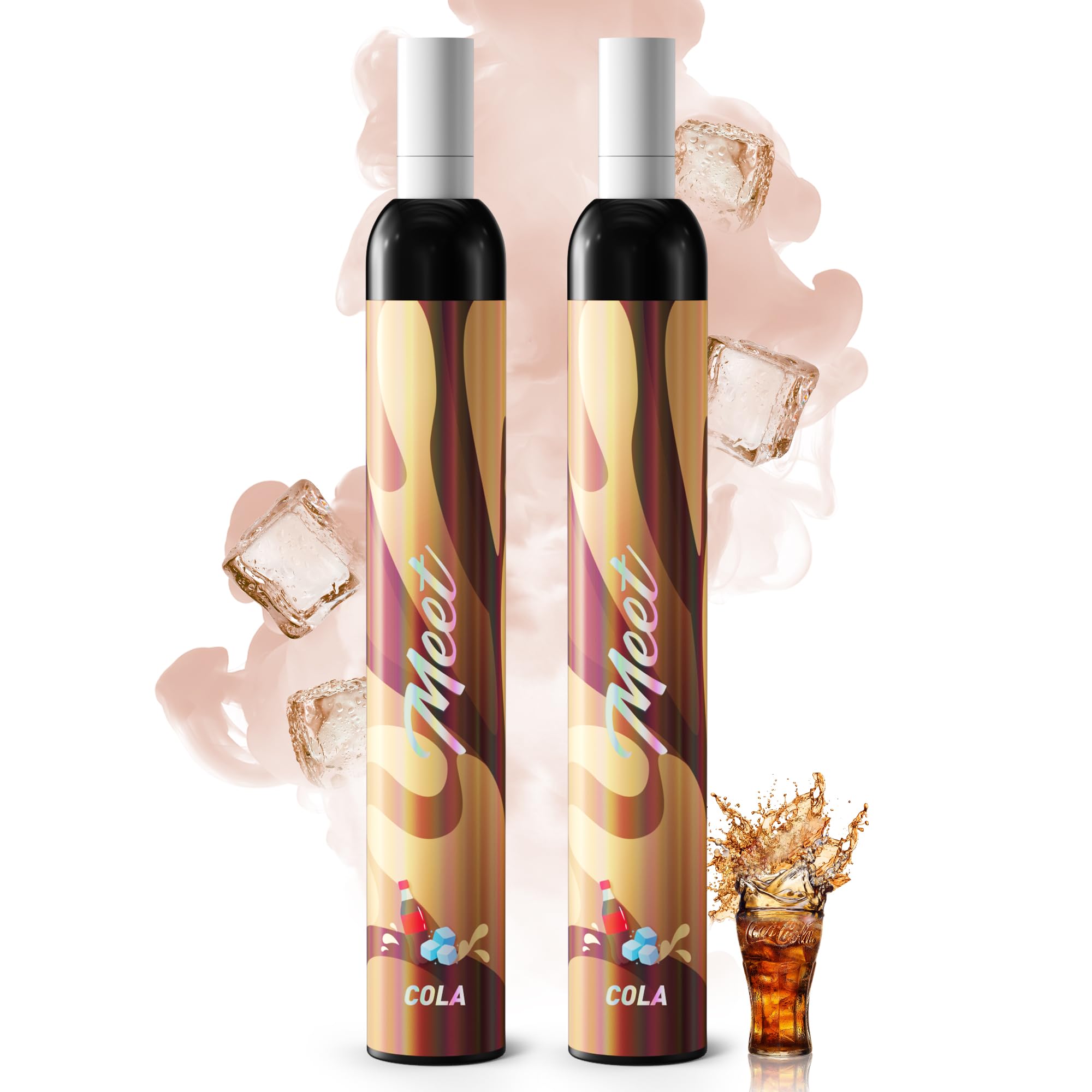 MEET JO5ES型 電子タバコ 使い捨て VAPE 5風味セット タールニコチンなし 爆煙 (MIX-1)