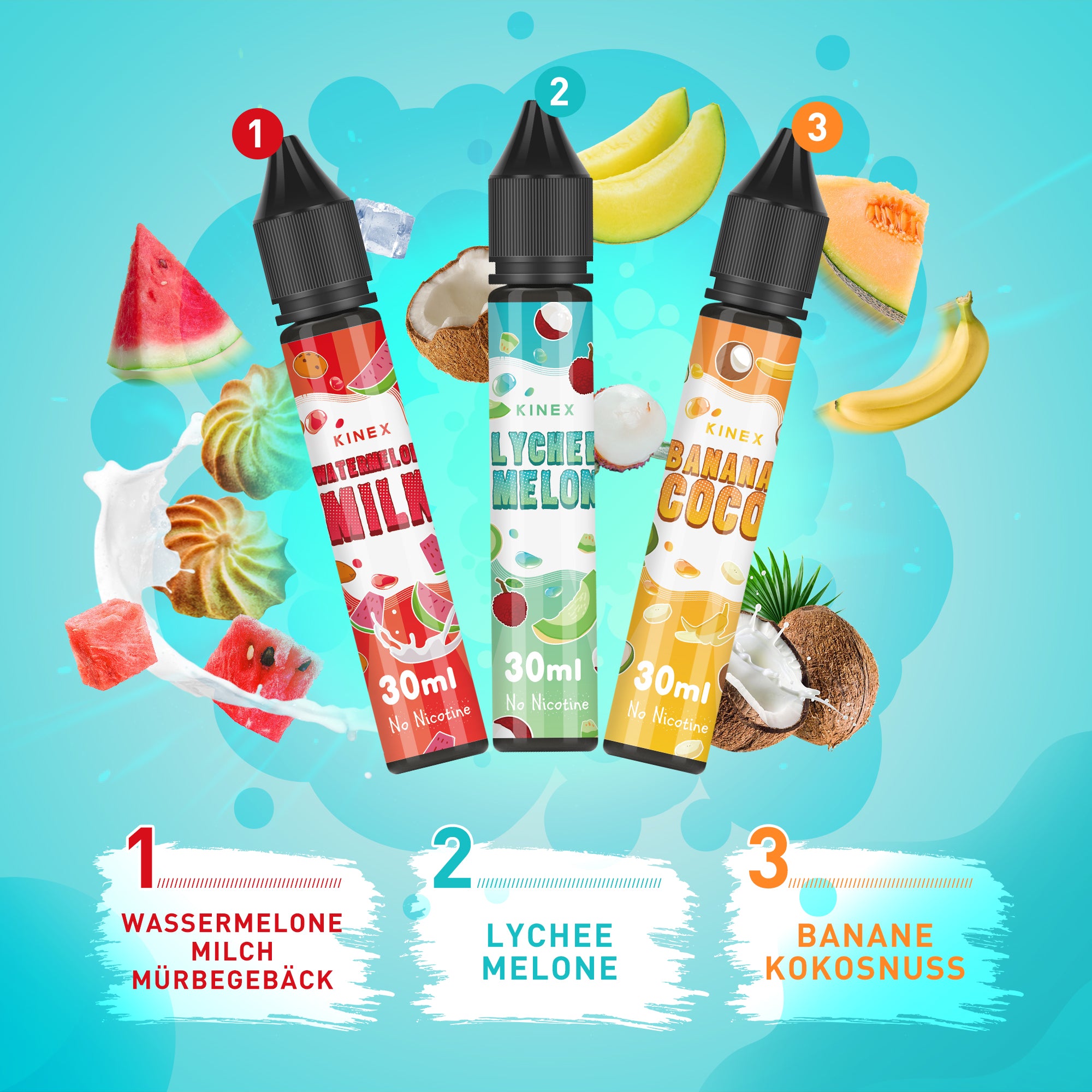KINEX E Liquid Collection 5 x 30ml No Nicotine 70/30
