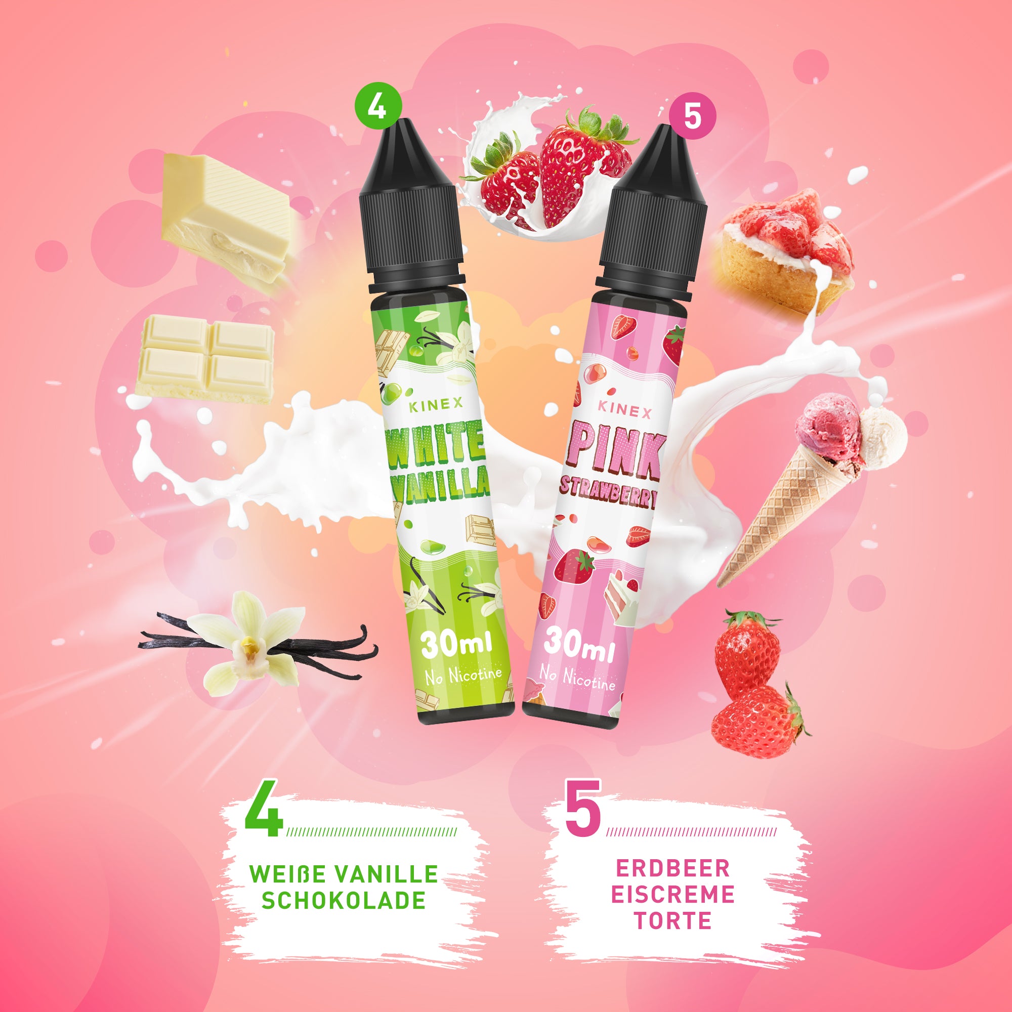 KINEX E Liquid Collection 5 x 30ml No Nicotine 70/30