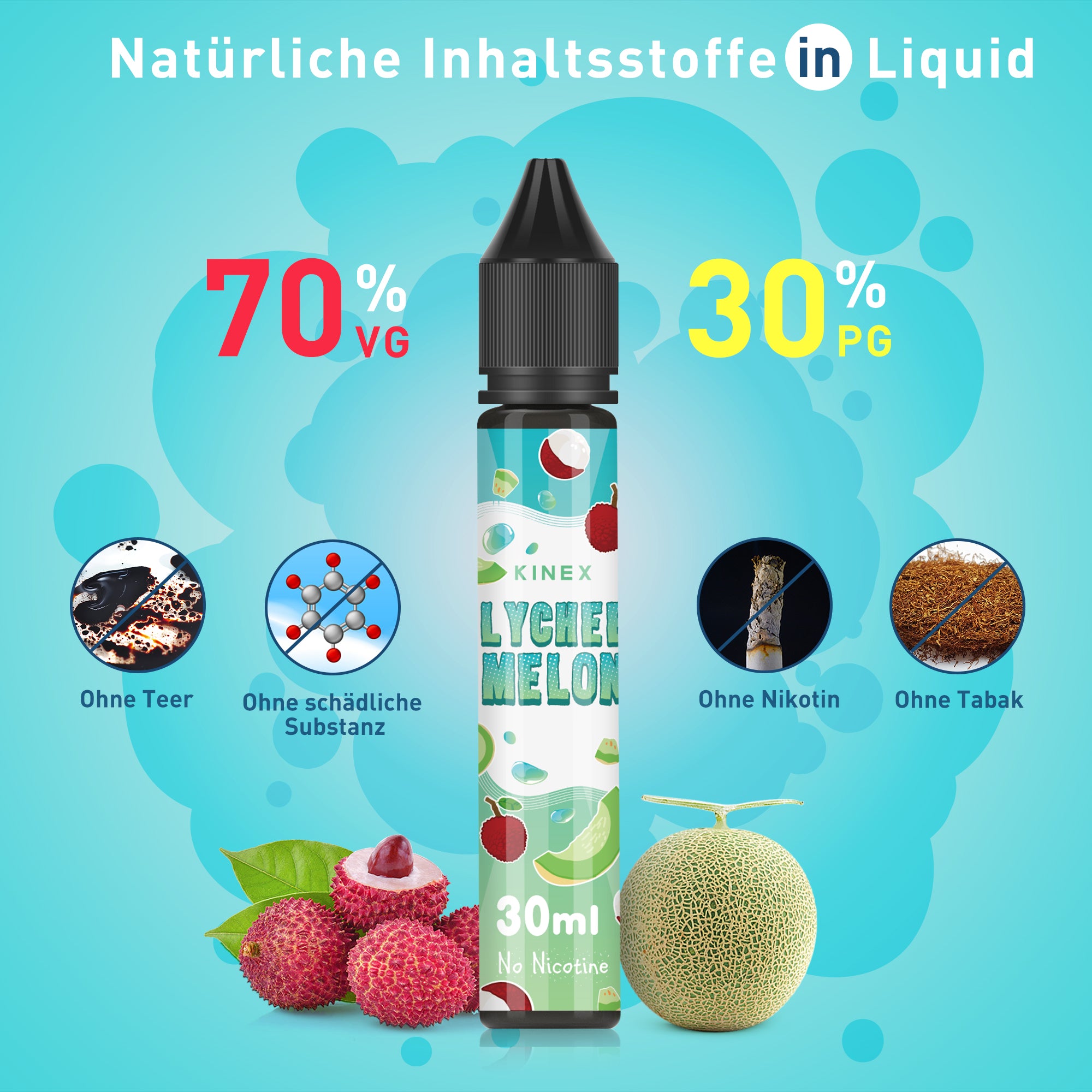 KINEX E Liquid Collection 5 x 30ml No Nicotine 70/30