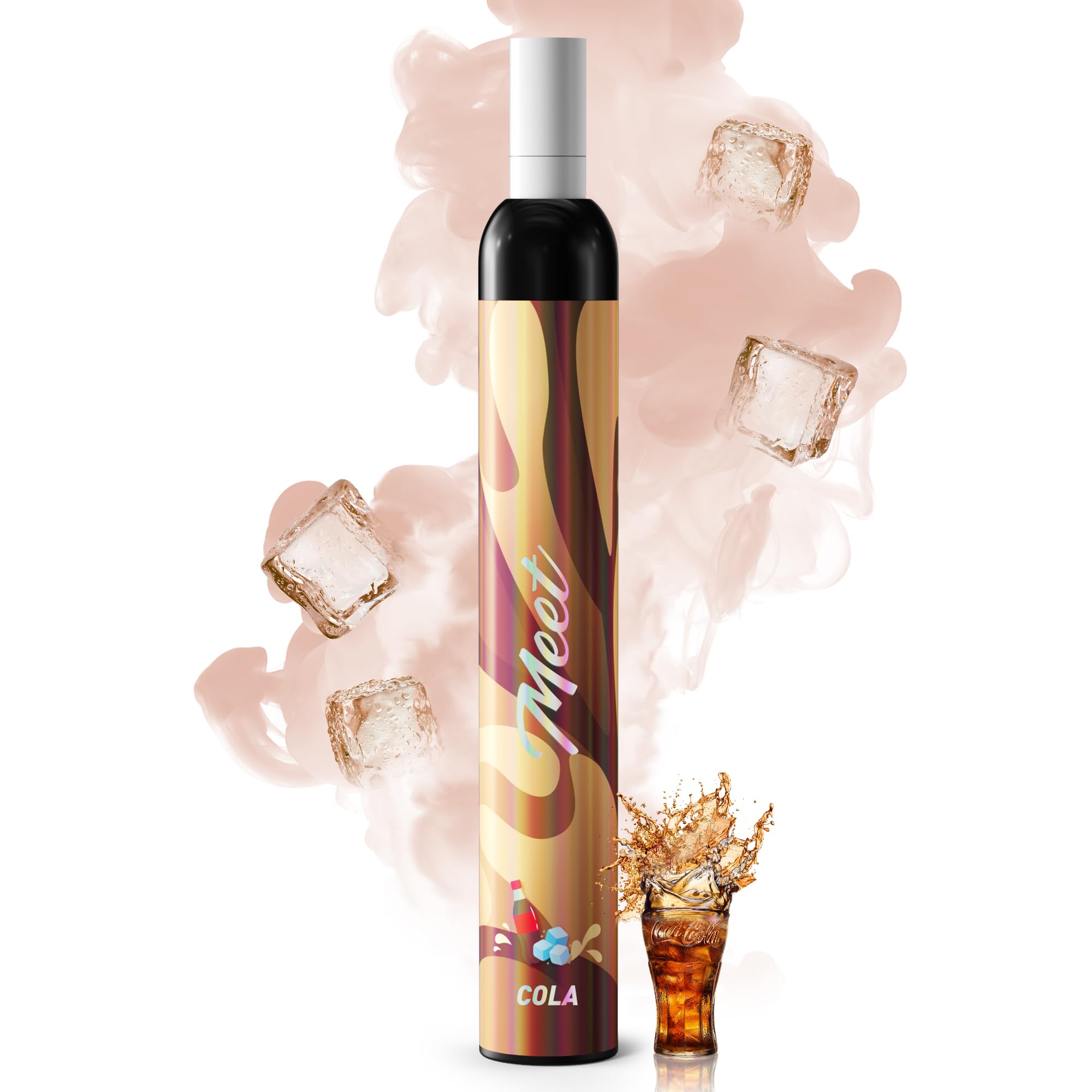 MEET JO5ES型 電子タバコ 使い捨て VAPE 5風味セット タールニコチンなし 爆煙 (MIX-1)