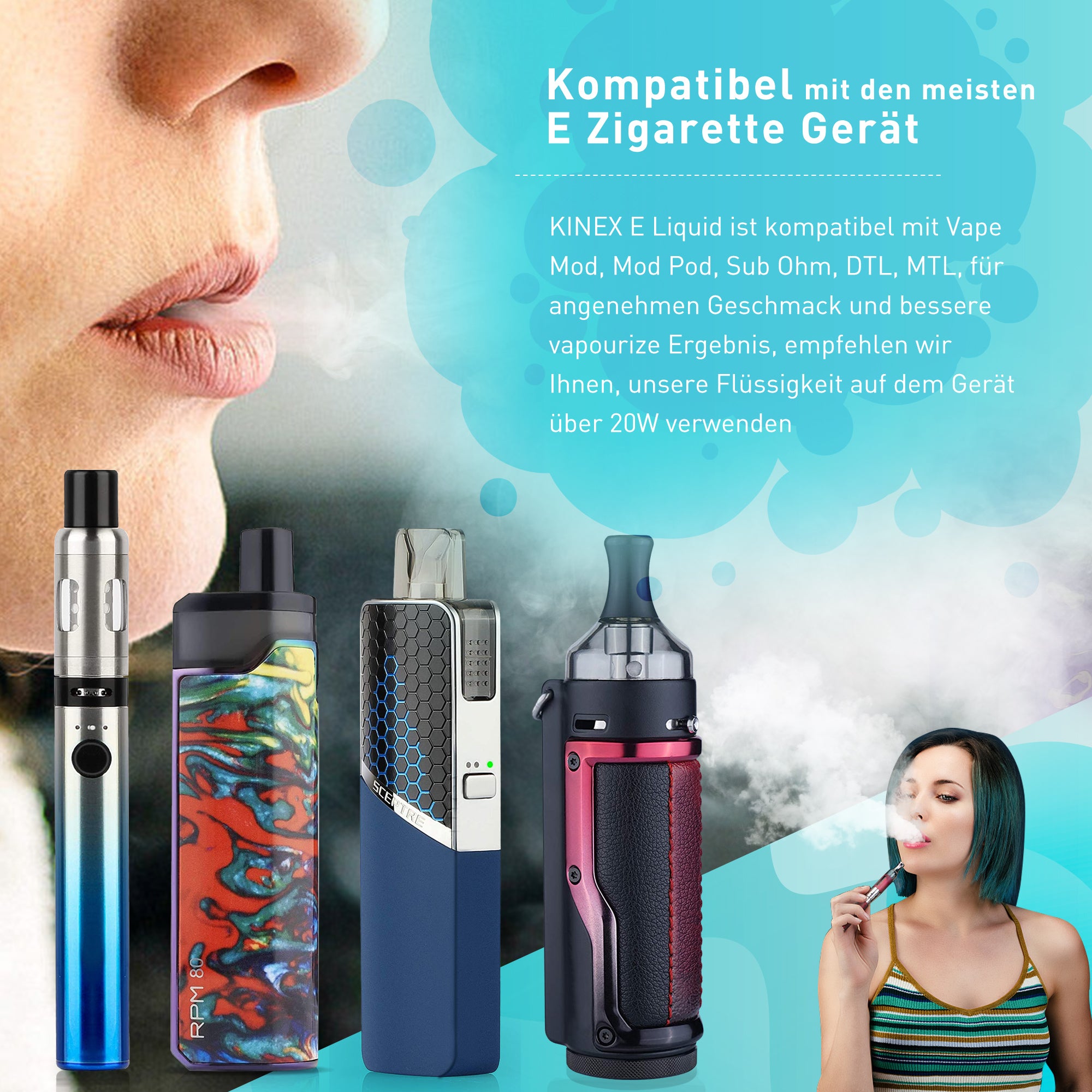 KINEX E Liquid Collection 5 x 30ml No Nicotine 70/30