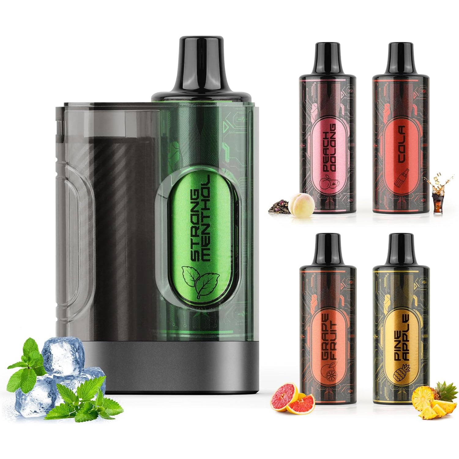 ARASHI Electronic Cigarette Pod (Cartridge) Replaceable, 25,000 Puffs, MECIGA VAPE ARASHI Electronic Cigarette Pod (Cartridge) Replaceable, 25,000 Puffs, MECIGA VAPE
