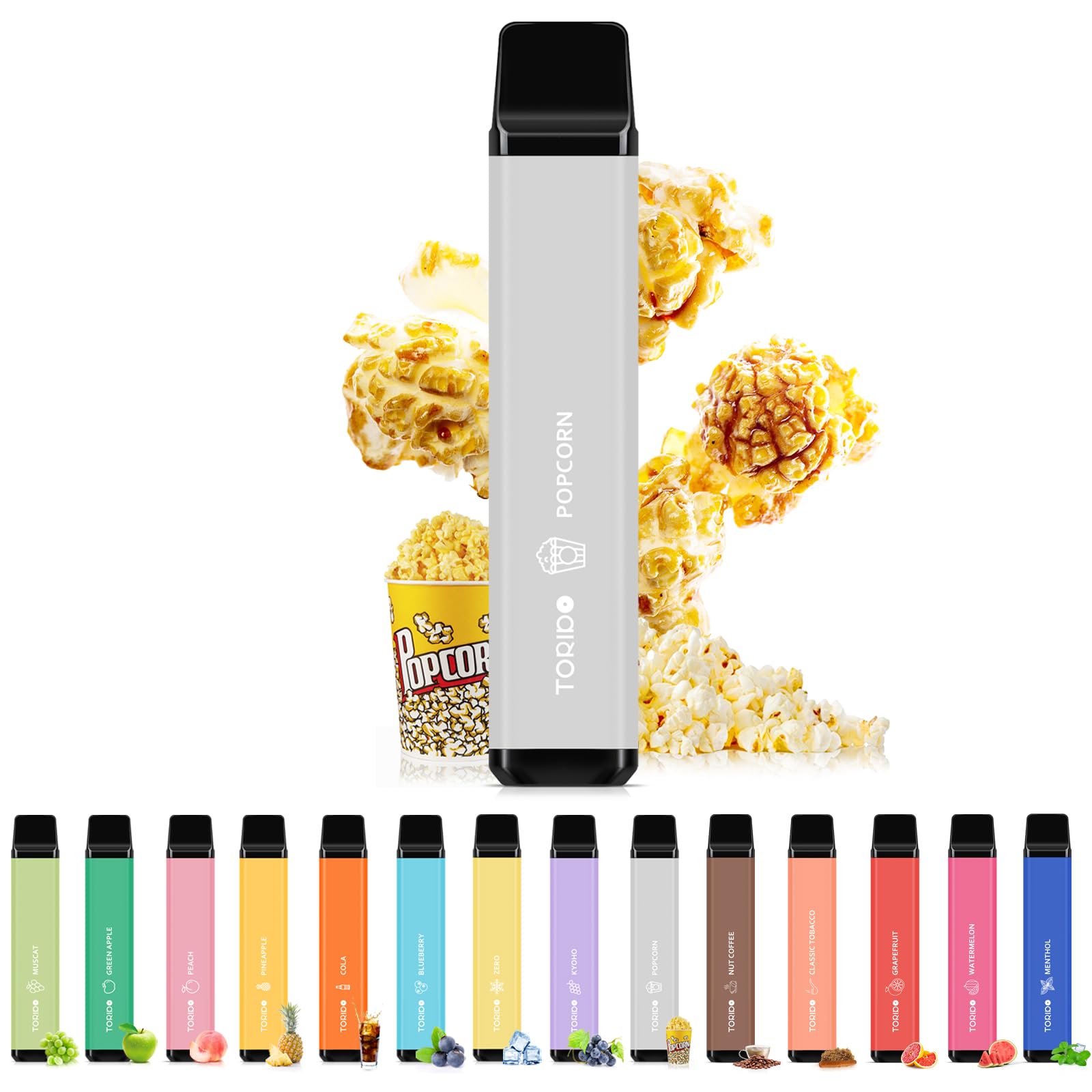 TORIDO 電子タバコ 使い捨て 爆煙 3風味セット O2 PLUS (MIX-3)