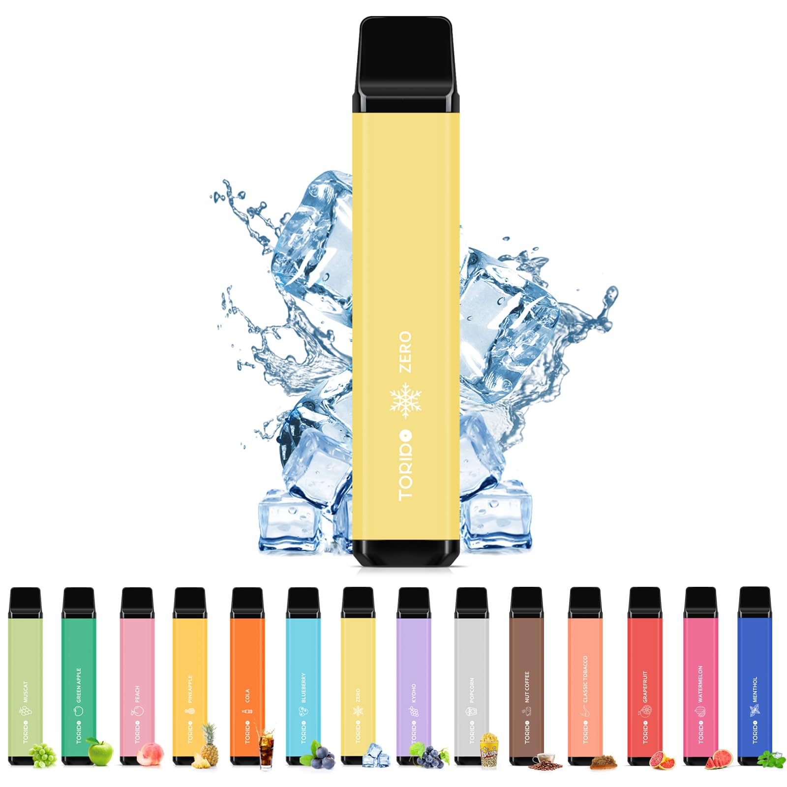 TORIDO 電子タバコ 使い捨て 爆煙 3風味セット O2 PLUS (MIX-3)