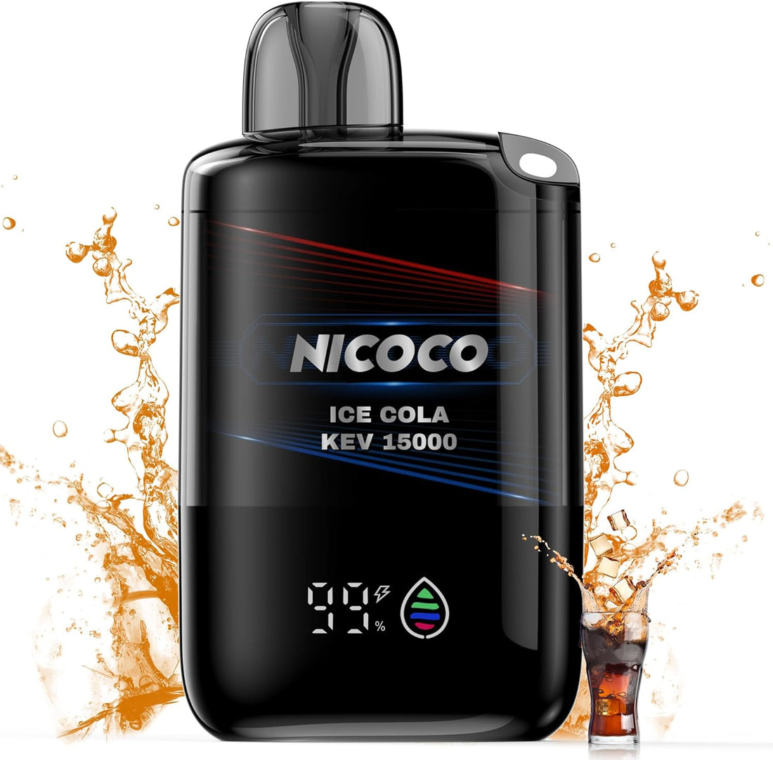 NICOCO Disposable Electronic Cigarette, Cola Flavor, Maximum Refreshing, Portable, Shisha, Convenient, Tar-Free, Nicotine-Free, Quit Smoking Support, 1/2/3-Pack, V3 Type