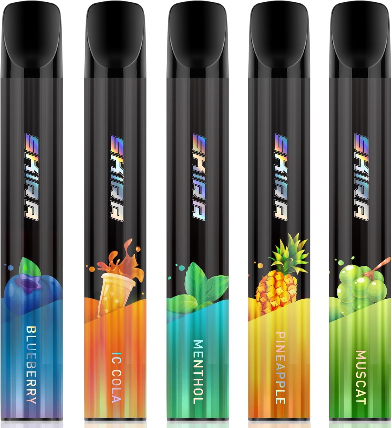 SKIRA 電子タバコ 使い捨て VAPE 持ち運び シーシャ 禁煙サポート タール&ニコチンなし JO5MINI2型 (5風味から選択OK)
