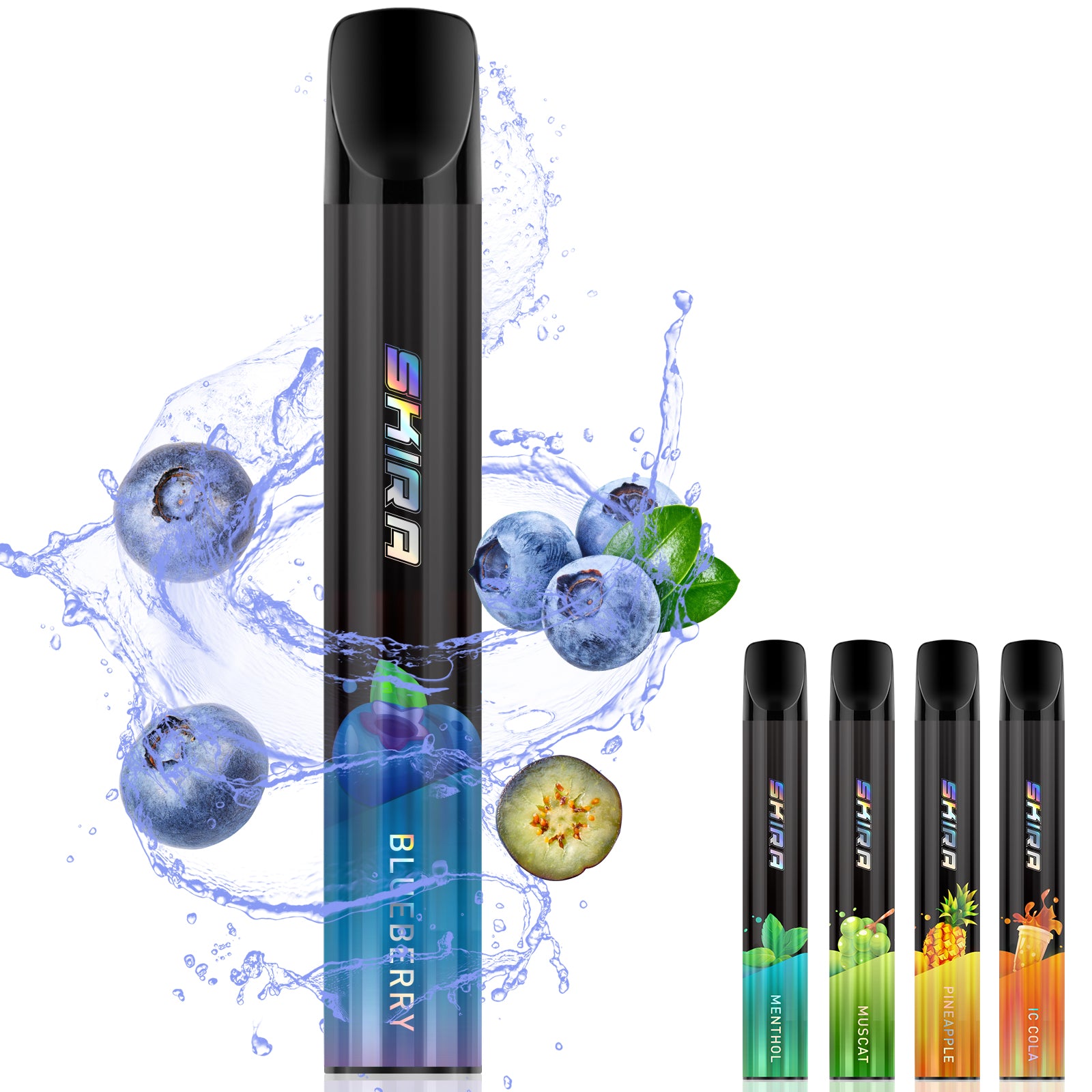 SKIRA 電子タバコ 使い捨て VAPE 持ち運び シーシャ 禁煙サポート タール&ニコチンなし JO5MINI2型 (5風味から選択OK)