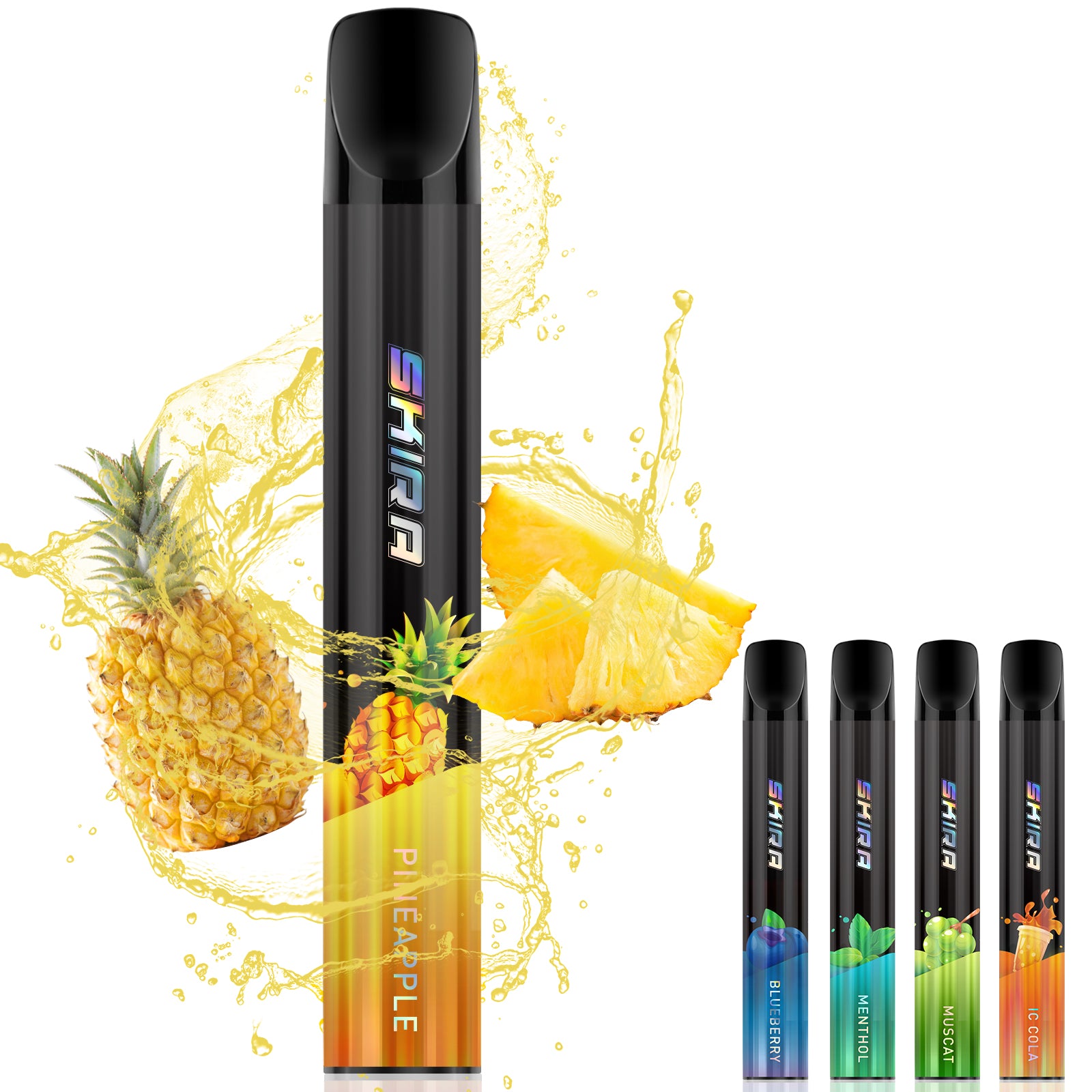 SKIRA 電子タバコ 使い捨て VAPE 持ち運び シーシャ 禁煙サポート タール&ニコチンなし JO5MINI2型 (5風味から選択OK)