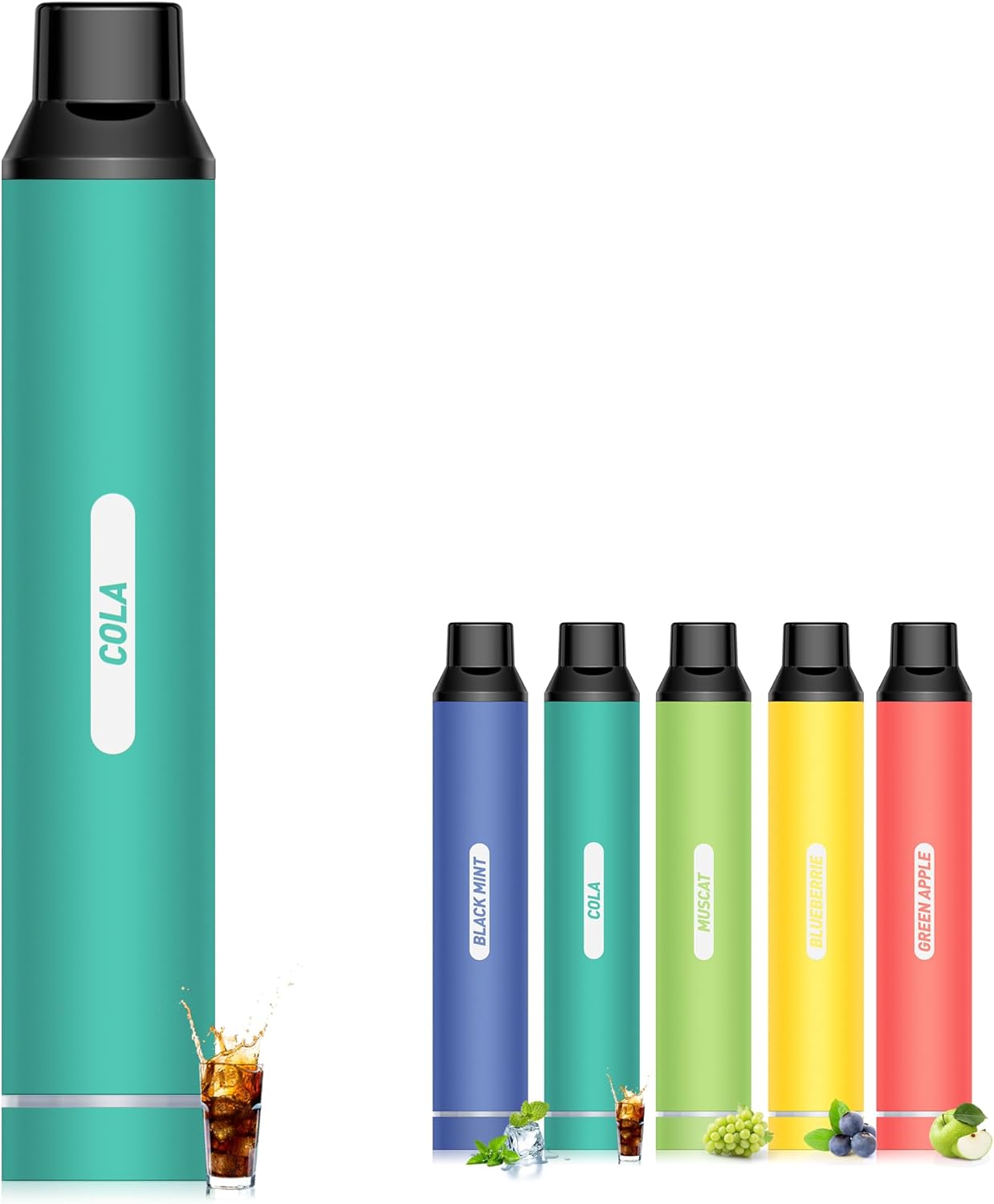 NICOCO 電子タバコ 使い捨て VAPE 5000回吸引可能 5風味から選択 大容量 爆煙 ベイプ 持ち運びシーシャ 水蒸気タバコ 節煙 禁煙 ニコチンタールなし O4Plus