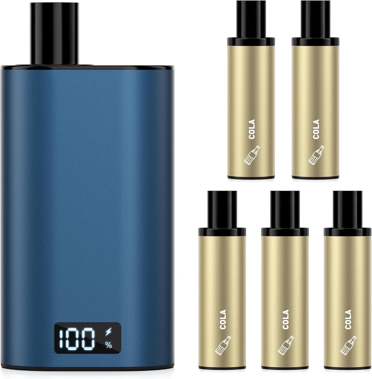 DBL JT2型 POD交換式電子タバコ POD付き 25000回吸引可能 ネイビー LEDディスプレイ付 爆煙 本体充電可 タールなし ニコチンなし 禁煙
