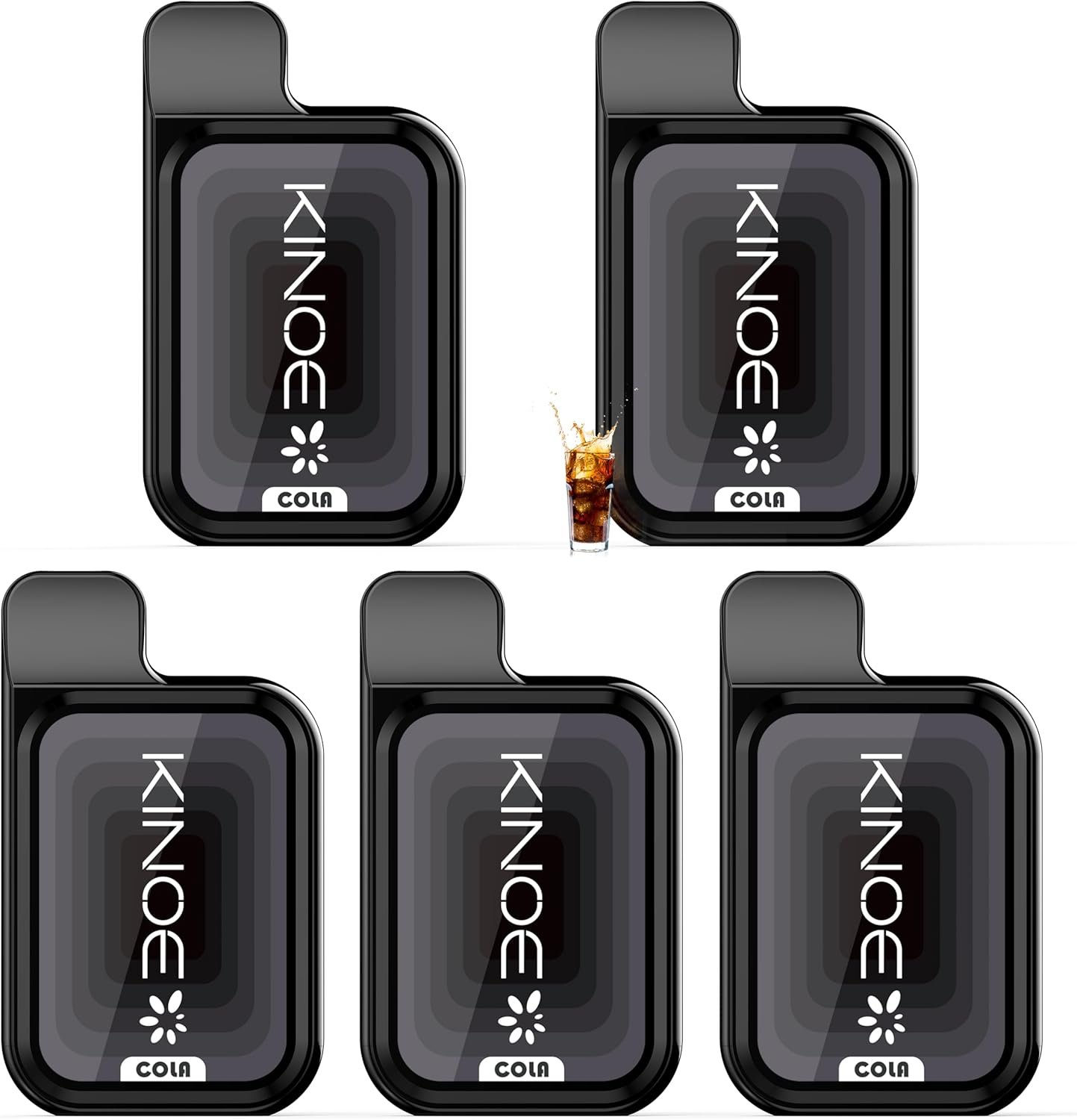 KINOE Electronic Cigarette Disposable 5 Flavors Set of 5 MIX 1