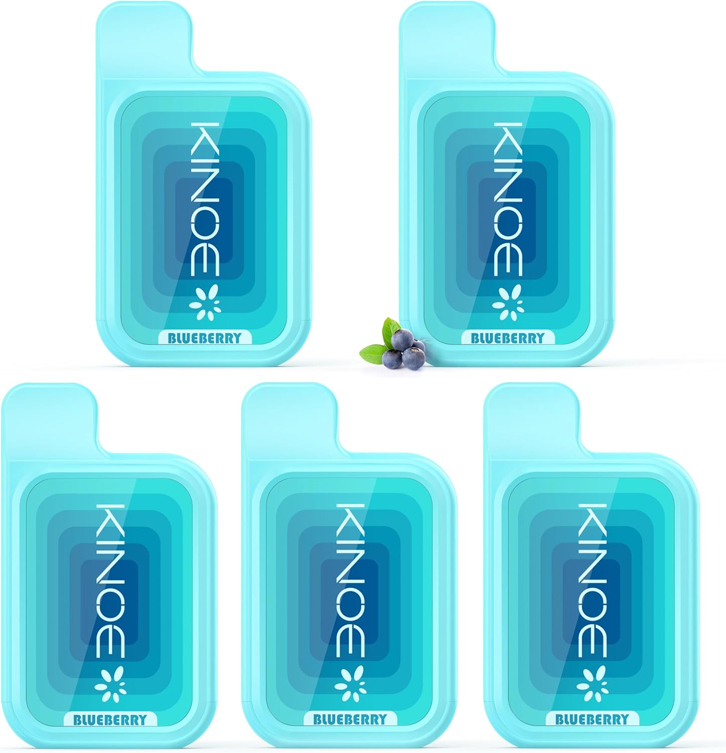 KINOE Electronic Cigarette Disposable 5 Flavors Set of 5 MIX 1