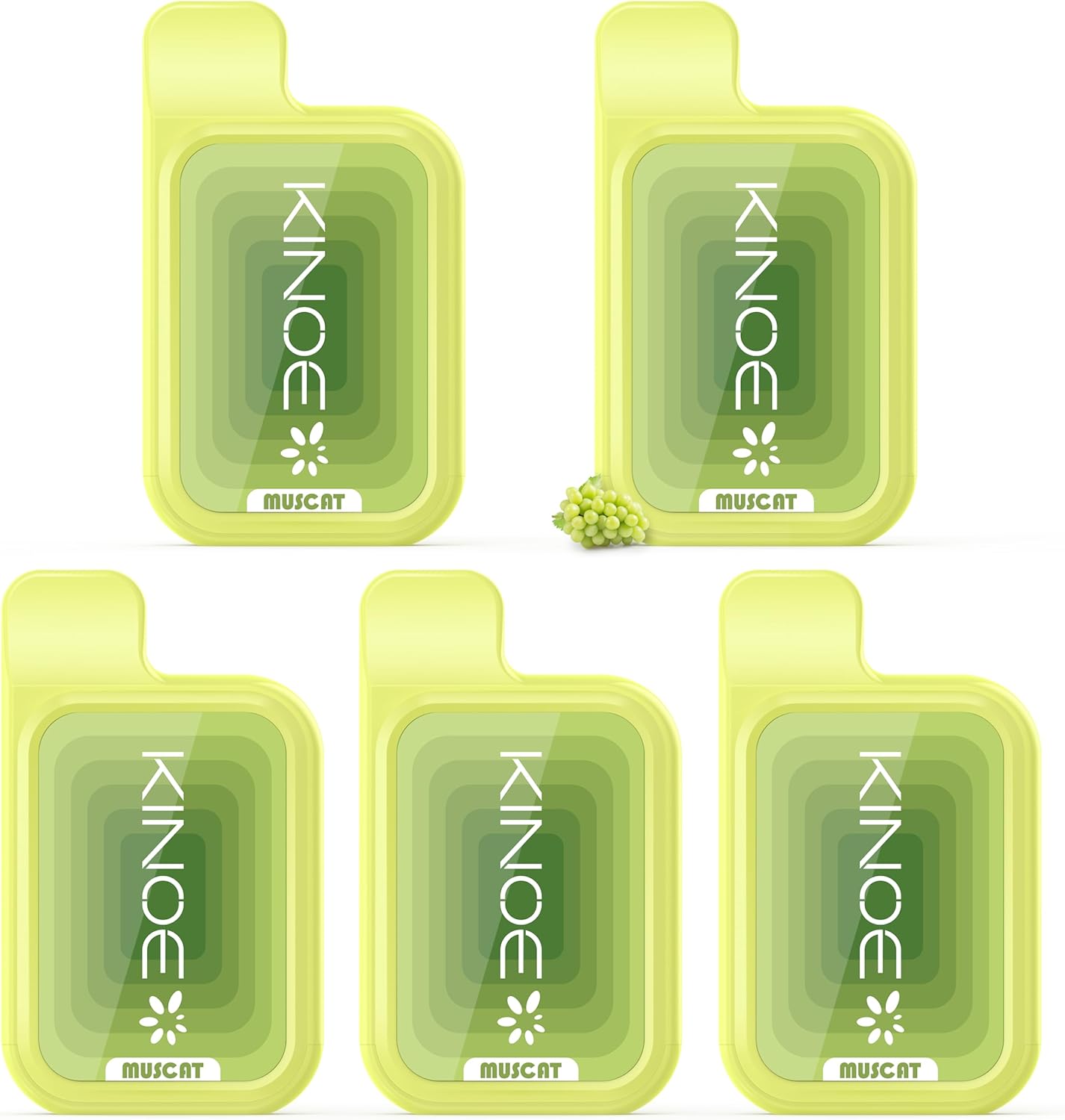 KINOE Electronic Cigarette Disposable 5 Flavors Set of 5 MIX 1