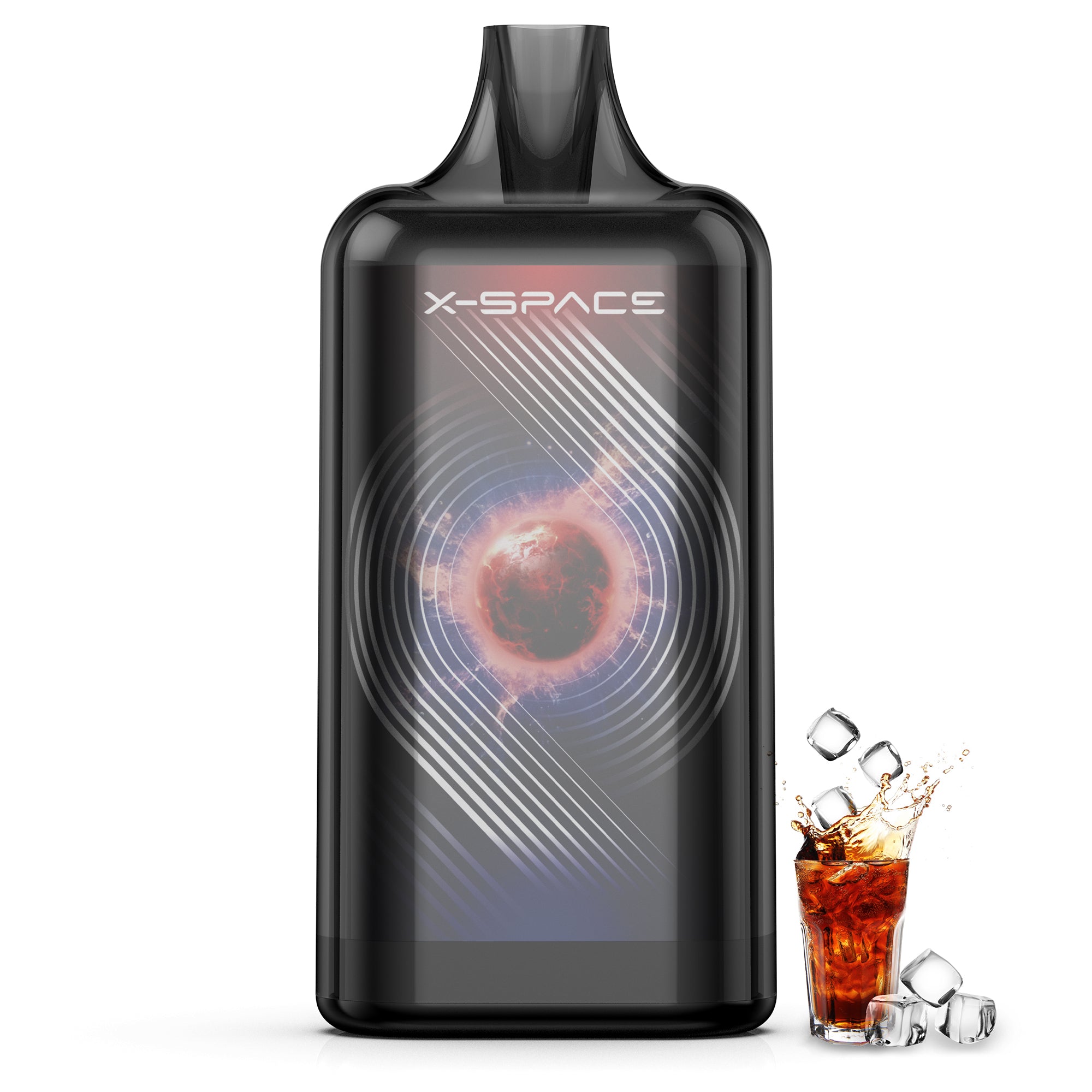 X-SPACE I4-type Pod-replaceable e-cigarette, 2-pod set, high-capacity, adjustable smoke output, rechargeable
