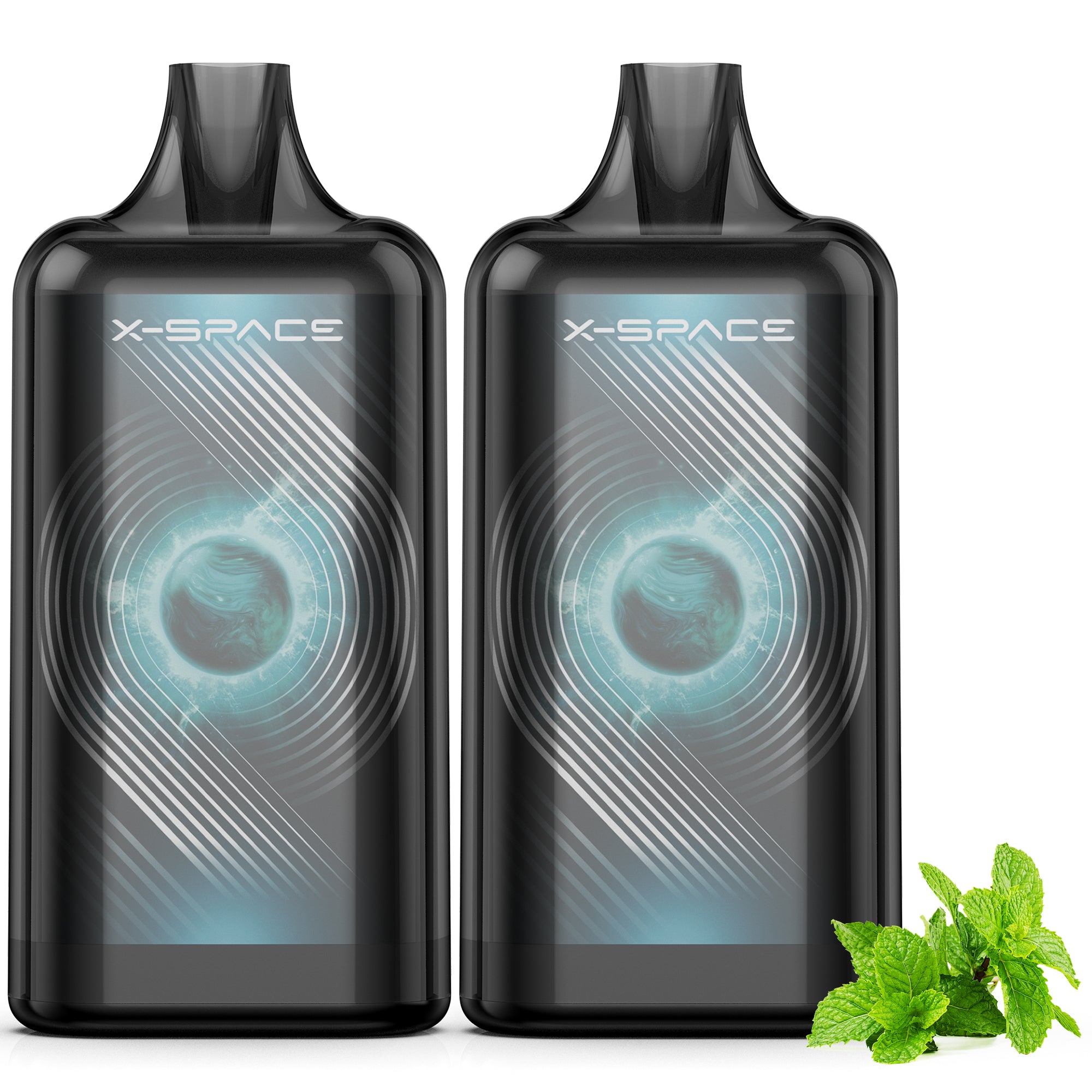 X-SPACE I4-type Pod-replaceable e-cigarette, 2-pod set, high-capacity, adjustable smoke output, rechargeable