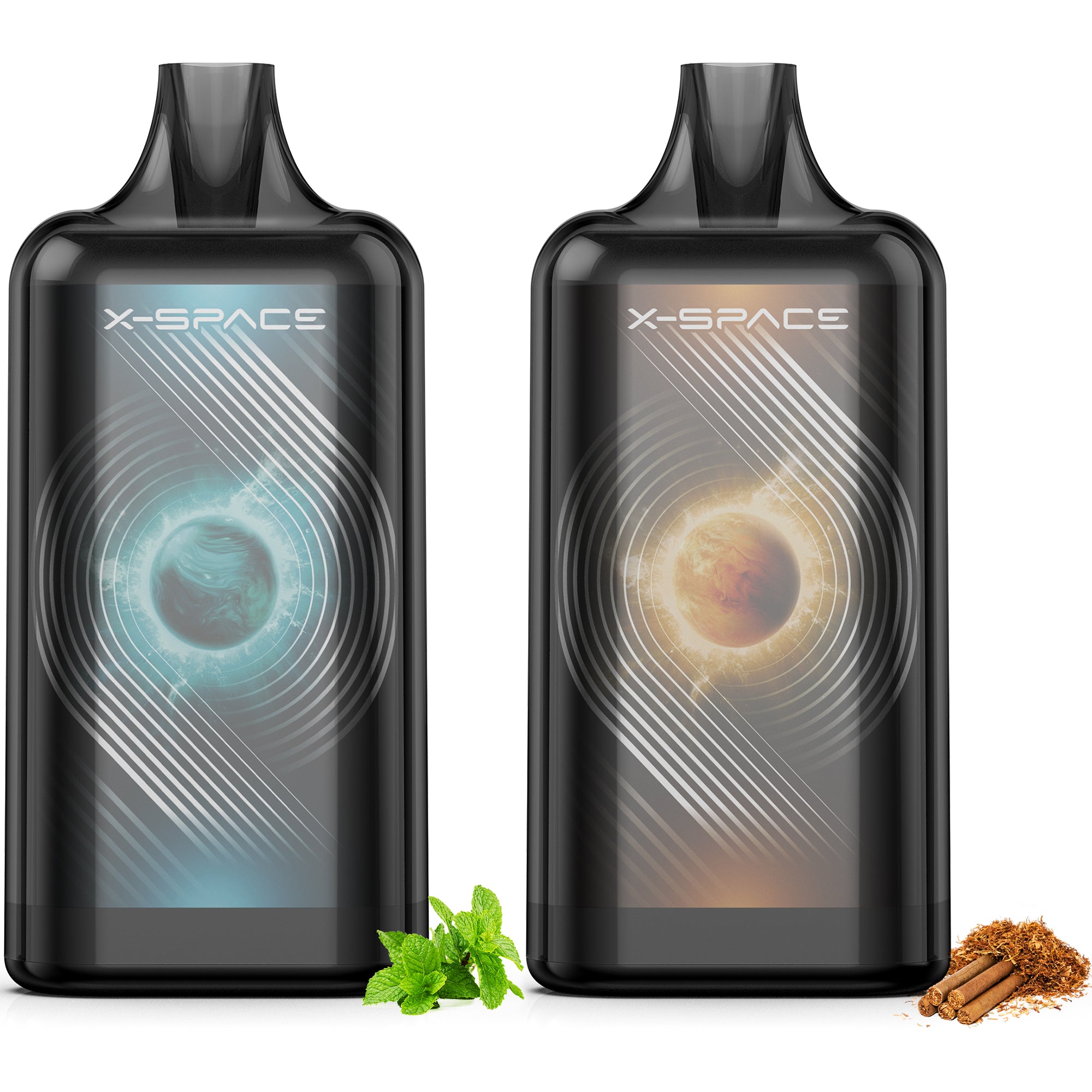 X-SPACE I4-type Pod-replaceable e-cigarette, 2-pod set, high-capacity, adjustable smoke output, rechargeable