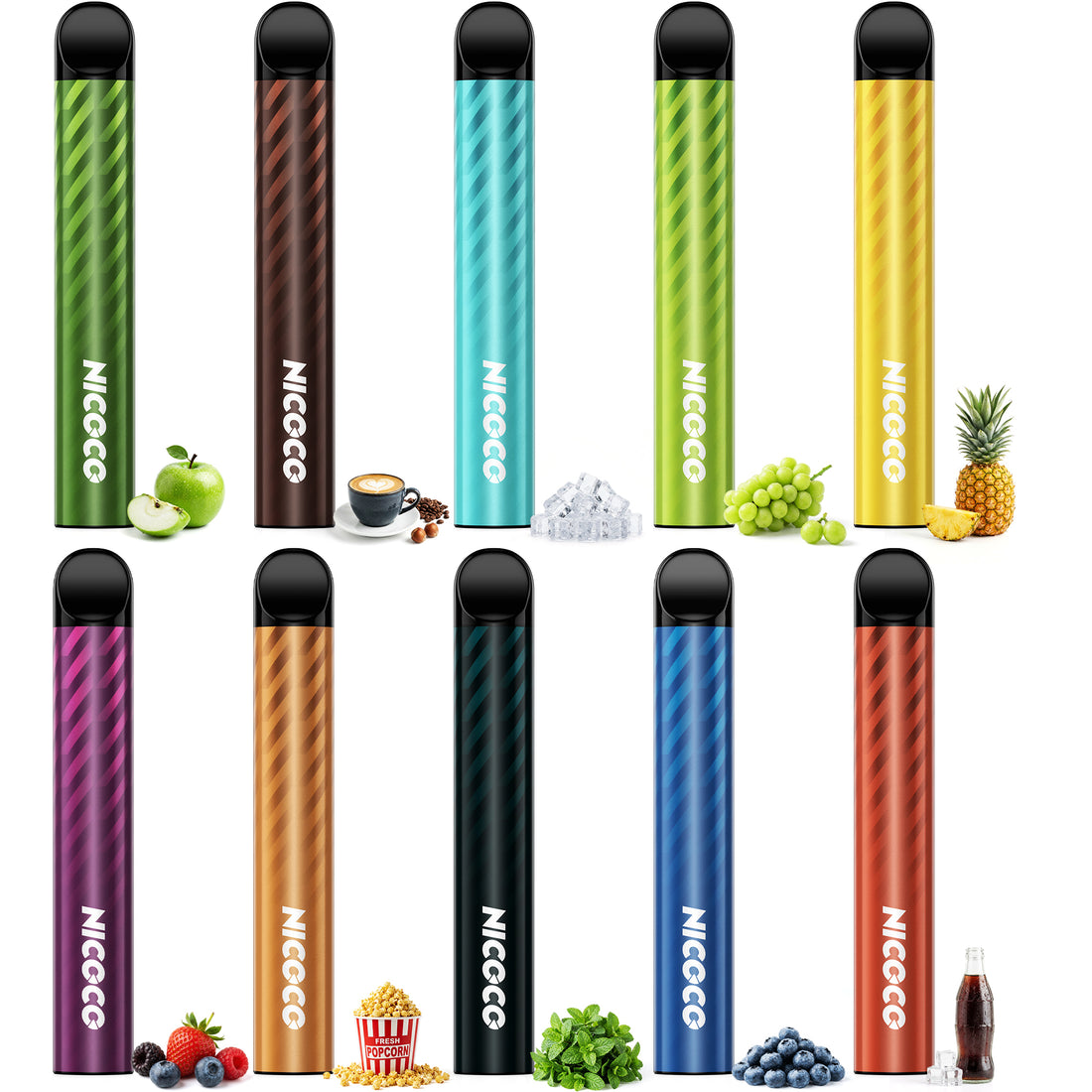 ARASHI V2 Disposable Electronic Cigarette, Ice Mint, 16,000 Puffs, Quit Smoking Pipe, Explosive Smoke, Tar and Nicotine Free