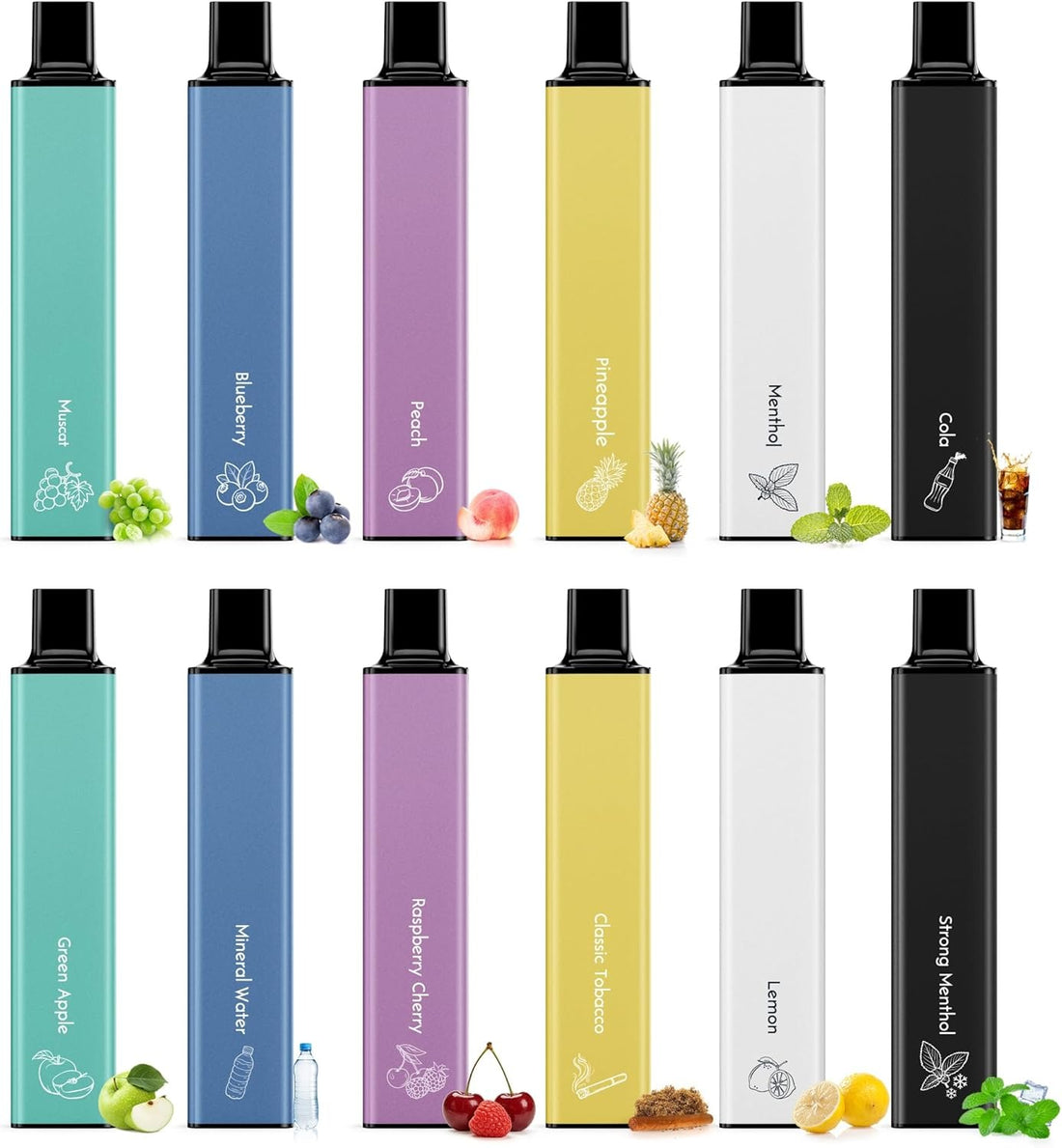 SKIRA JO5MINI2 Disposable Electronic Cigarette, Portable Shisha, Tar & Nicotine Free, Quit Smoking Support (5 Flavors Available)