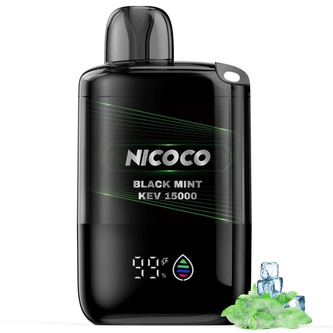 NICOCO Disposable Electronic Cigarette, Oni Mint, Unsweetened, Maximum Refreshing, 1/2/3 Count, V3 Type