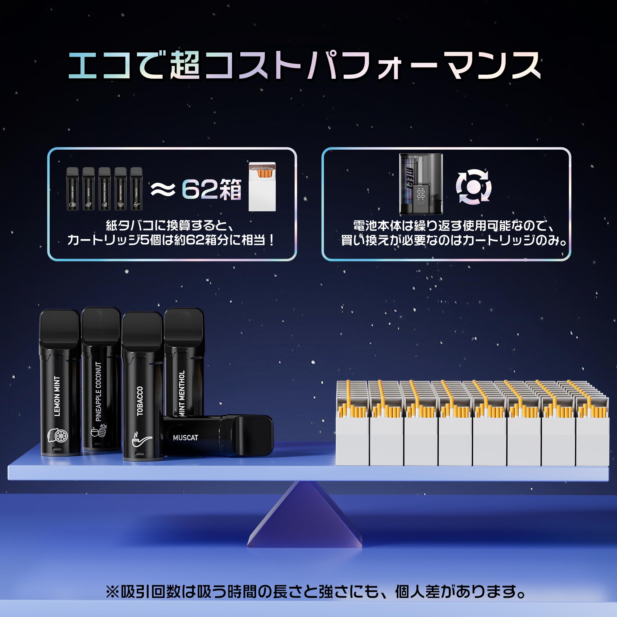 MEET 電子タバコ ベイプ 本体 充電式 (バッテリー本体*1) O5EXS型