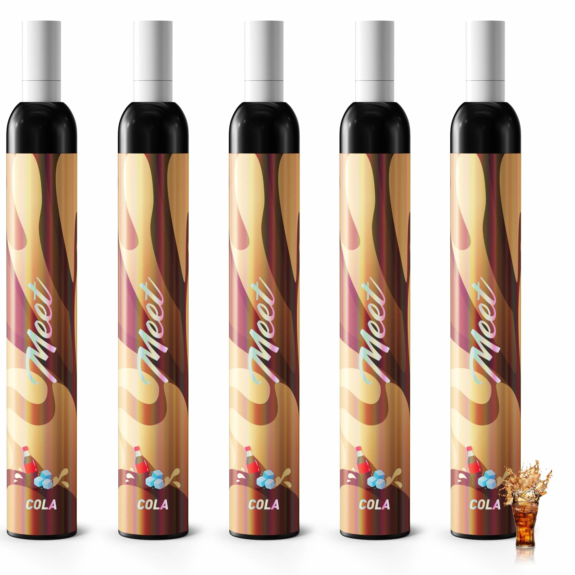 MEET JO5ES型 電子タバコ 使い捨て VAPE 5風味セット タールニコチンなし 爆煙 (MIX-1)