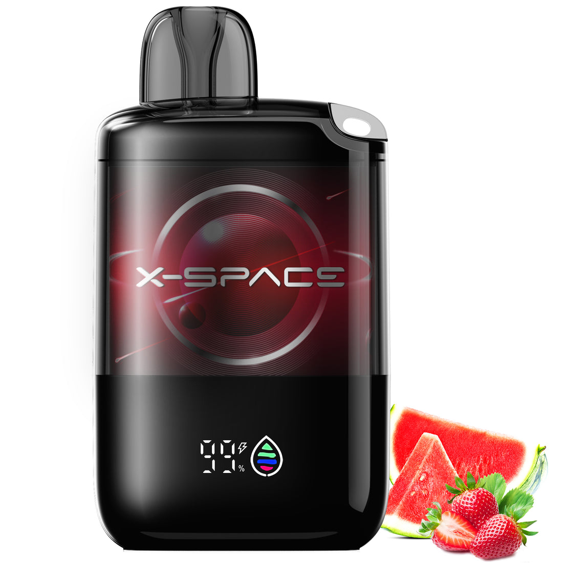 X-SPACE Einweg Vape ohne Nikotin, wiederaufladbare E-Zigaretten 9000 Puffs Vape Pen, Obst Geschmack Vapes Bar,  Wassermelone Erdbeere
