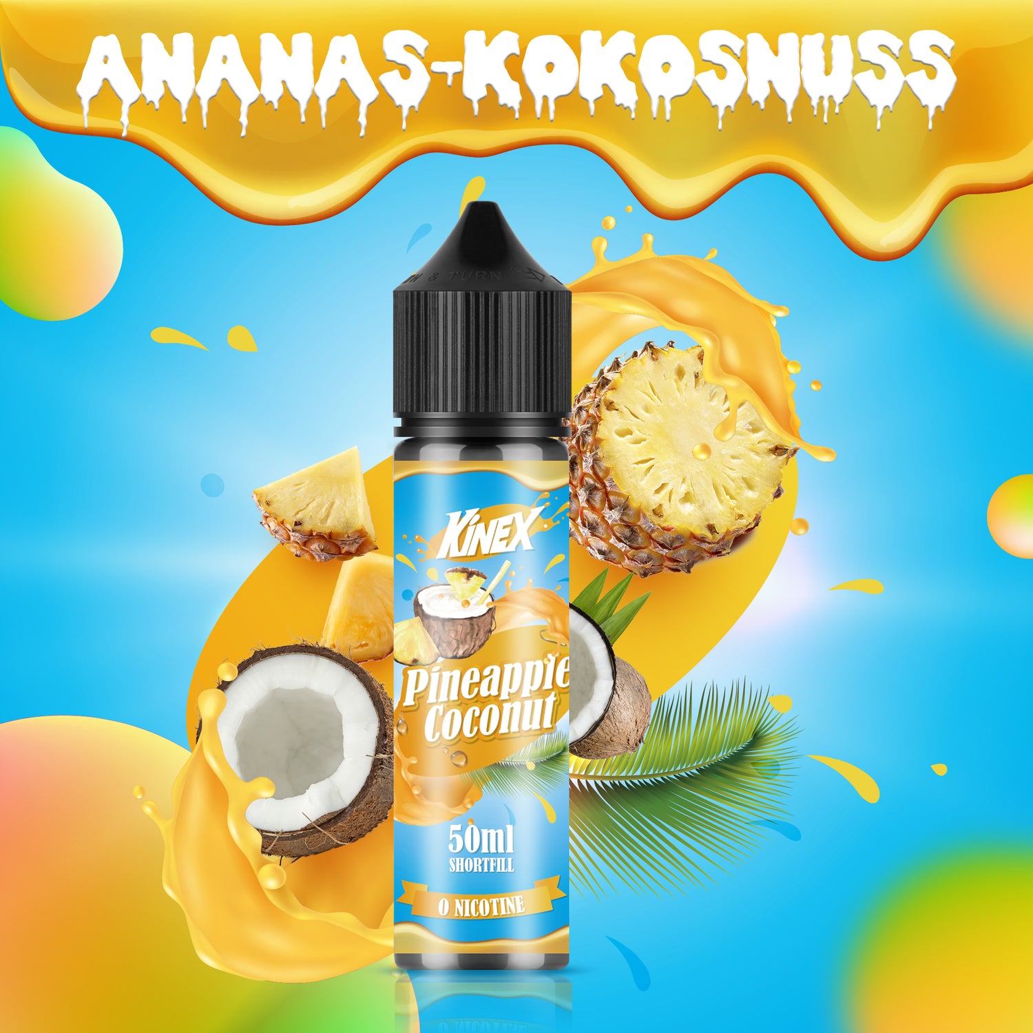 KINEX E Liquid Collection 3 x 50 ml Shortfill Kein Nikotin 70/30 MECIGA VAPE KINEX E Liquid Collection 3 x 50 ml Shortfill Kein Nikotin 70/30 MECIGA VAPE