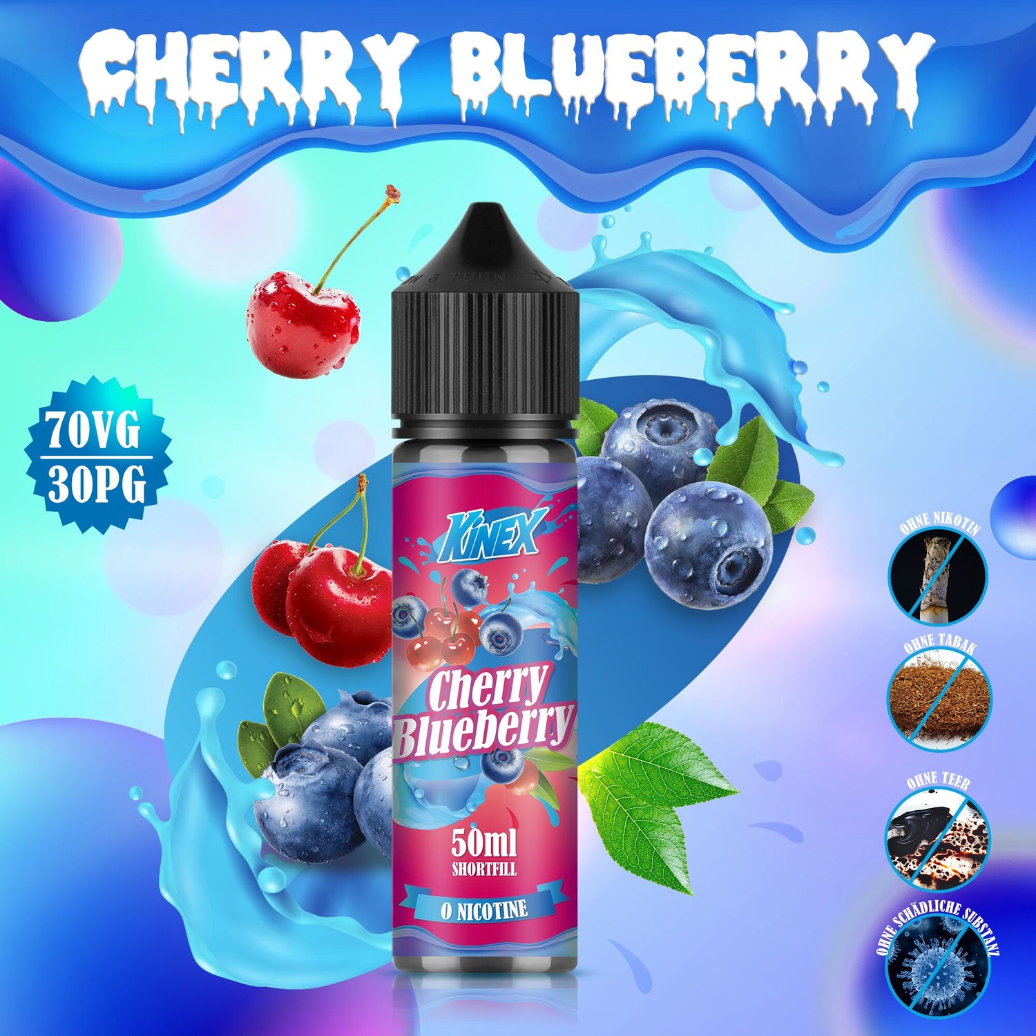 KINEX E Liquid No Nicotine Collection 3 x 50ml Shortfill 70/30 MECIGA VAPE KINEX E Liquid No Nicotine Collection 3 x 50ml Shortfill 70/30 MECIGA VAPE