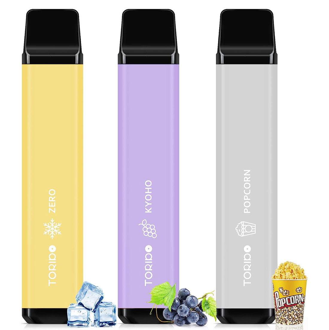 TORIDO 電子タバコ 使い捨て 爆煙  3風味セット O2 PLUS (MIX-3）