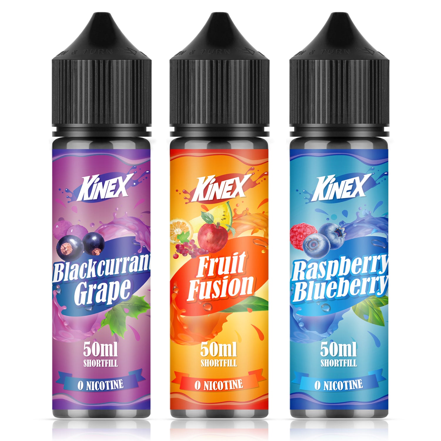 KINEX E Liquid Collection 3 x 50ml Shortfill No Nicotine 70/30 MECIGA VAPE KINEX E Liquid Collection 3 x 50ml Shortfill No Nicotine 70/30 MECIGA VAPE