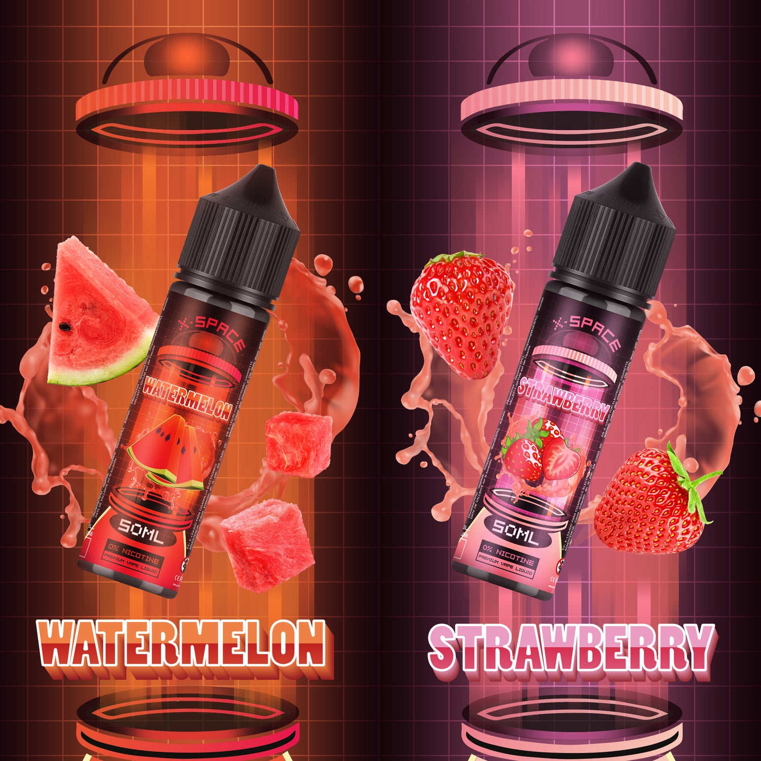 X-SPACE E Liquid Collection 4 x 50ml Shortfill No Nicotine 70/30 MECIGA VAPE X-SPACE E Liquid Collection 4 x 50ml Shortfill No Nicotine 70/30 MECIGA VAPE