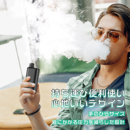 ARASHI V2S型 使い捨て 電子タバコ メンソール配合 16000回吸引可能 大容量 VAPE タールニコチン無し 禁煙パイポ 爆煙 ベイプ