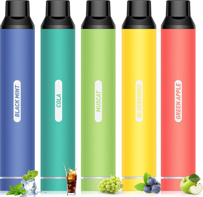 NICOCO 電子タバコ 使い捨て VAPE 5000回吸引可能 5風味から選択 大容量 爆煙 ベイプ 持ち運びシーシャ 水蒸気タバコ 節煙 禁煙 ニコチンタールなし O4Plus