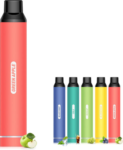 NICOCO 電子タバコ 使い捨て VAPE 5000回吸引可能 5風味から選択 大容量 爆煙 ベイプ 持ち運びシーシャ 水蒸気タバコ 節煙 禁煙 ニコチンタールなし O4Plus