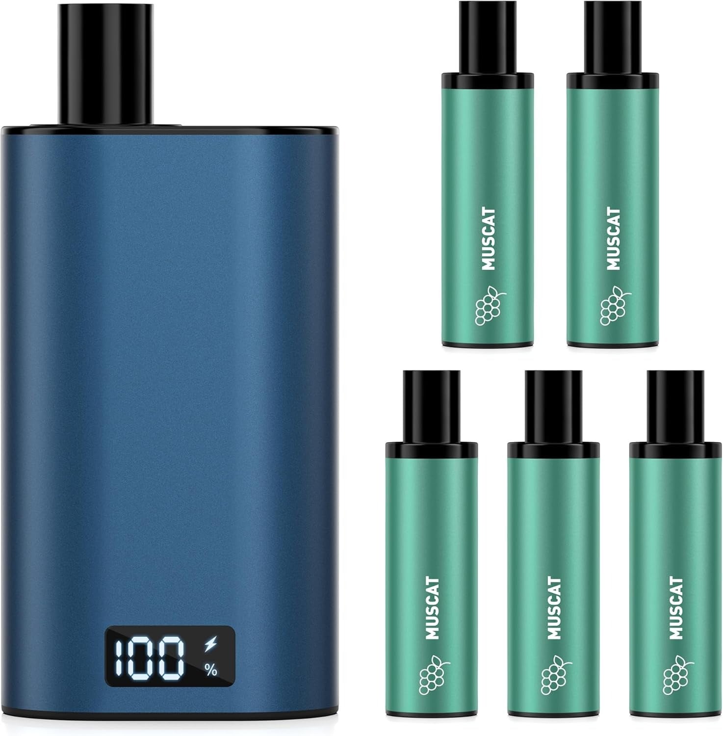 DBL JT2型 POD交換式電子タバコ POD付き 25000回吸引可能 ネイビー LEDディスプレイ付 爆煙 本体充電可 タールなし ニコチンなし 禁煙