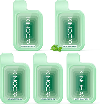 KINOE Electronic Cigarette Disposable 5 Flavors Set of 5 MIX 1