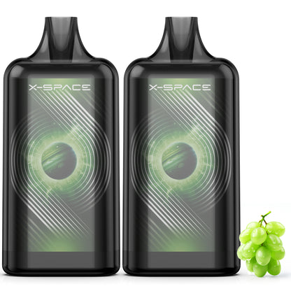 X-SPACE I4-type Pod-replaceable e-cigarette, 2-pod set, high-capacity, adjustable smoke output, rechargeable