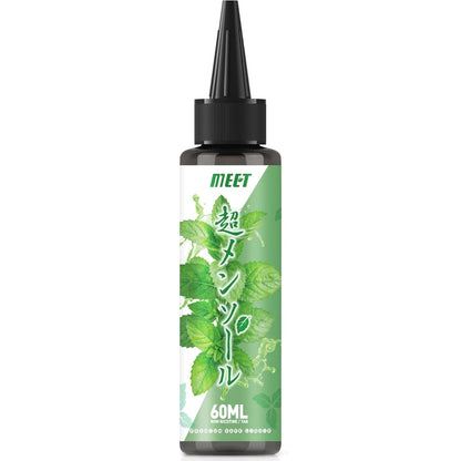 電子タバコ VAPE リキッド 超メンソール 60ml 大容量 5風味から選ぶ ベイプリキッド 禁煙サポート タールなし ニコチンなし 良い喉越し 高品質 爆煙 MEET