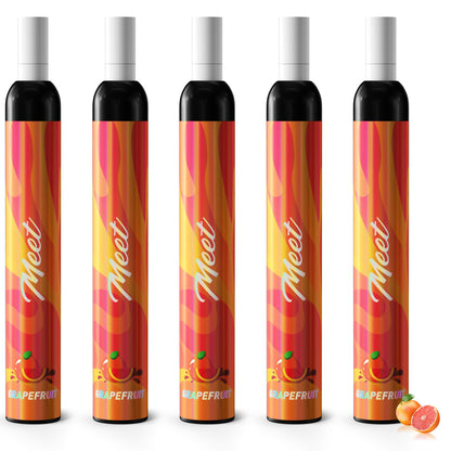 MEET JO5ES型 電子タバコ 使い捨て VAPE 5風味セット タールニコチンなし 爆煙 （MIX-1）