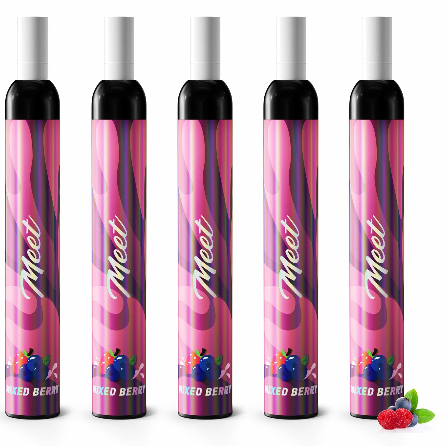 MEET JO5ES型 電子タバコ 使い捨て VAPE 5風味セット タールニコチンなし 爆煙 （MIX-1）