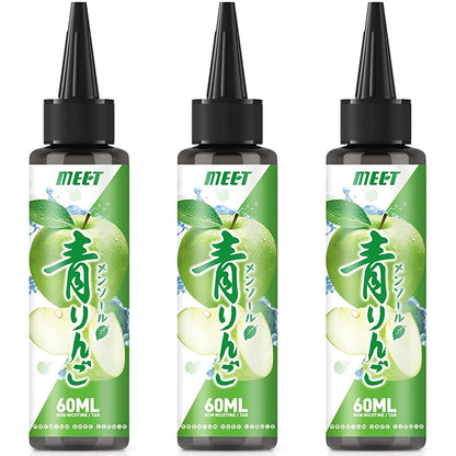 電子タバコ VAPE リキッド 超メンソール 60ml 大容量 5風味から選ぶ ベイプリキッド 禁煙サポート タールなし ニコチンなし 良い喉越し 高品質 爆煙 MEET